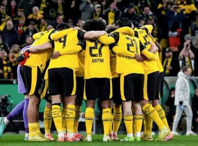 Time do Borussia Dortmund em jogo da temporada 2025/2026