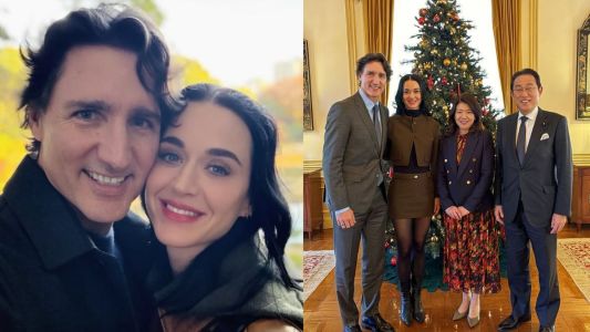 Katy Perry posta foto com namorado, Justin Trudeau, ex-primeiro-ministro do Canadá