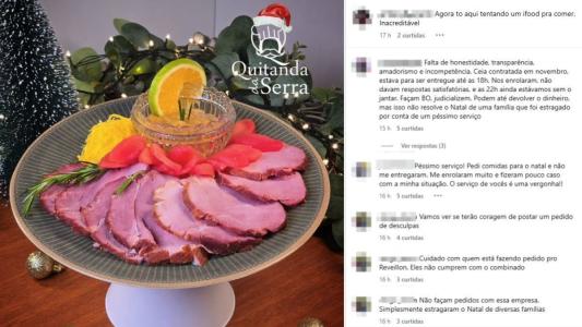 Buffet não entrega ceias e frustra Natal de vários clientes em BH