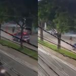 Rolezinho do grau: jovem sem CNH tenta fugir de blitz e leva tiros de borracha