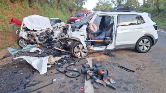 Acidente deixa cinco mortos na BR-040; crianças estão entre as vítimas