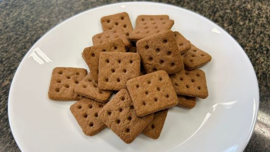Biscoito à base de farinha de inseto