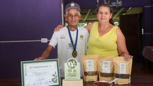 Ozico e Pedrina Pereira, do município de Barra do Turvo produziram o melhor café de SP