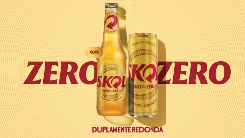 'Skol Zero Zero' primeira cerveja sem álcool e sem açúcar do Brasil estreia no Carnaval