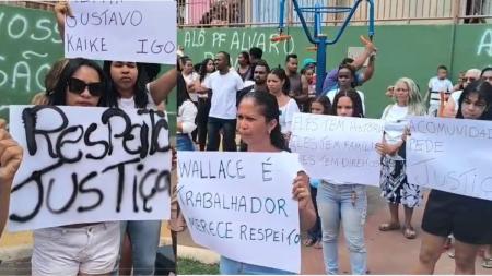 Moradores do Barreiro protestam contra prisão de baleados em churrasco em BH
