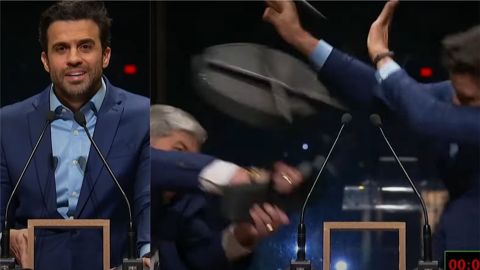 Pablo Marçal cobra R$ 100 mil de indenização de Datena por cadeirada em debate