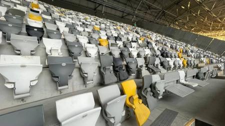 Cadeiras da Arena MRV quebradas após clássico com o Cruzeiro