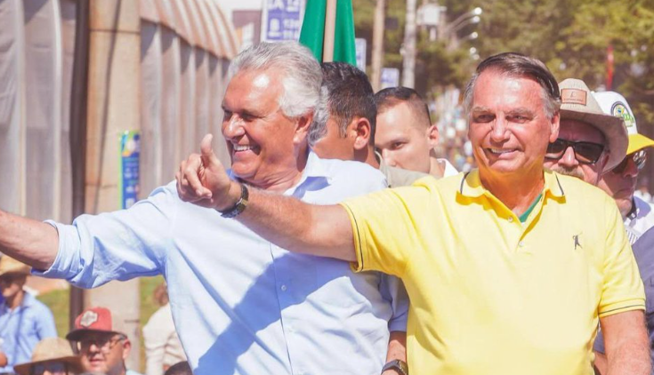 Pré-candidato à Presidência, Caiado vai a manifestação de Bolsonaro pró-Anistia