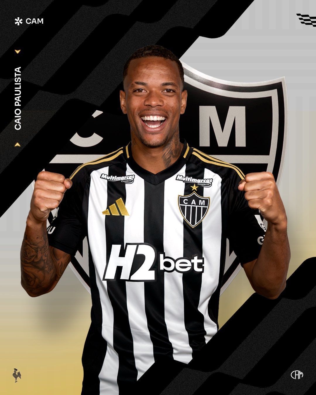 Atlético anuncia contratação de lateral Caio Paulista, ex-Palmeiras