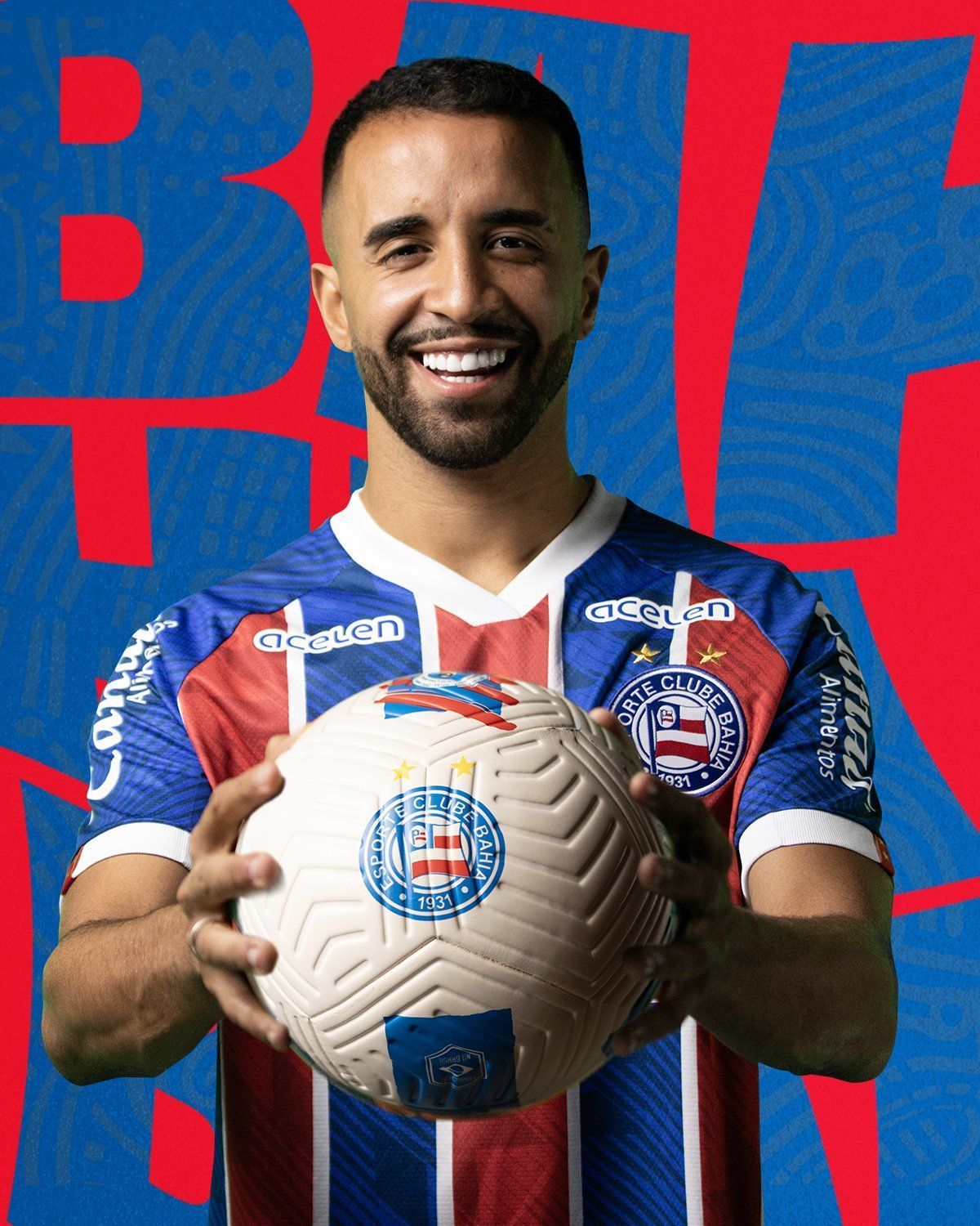 Após novela, Bahia anuncia a contratação do volante Caio Alexandre