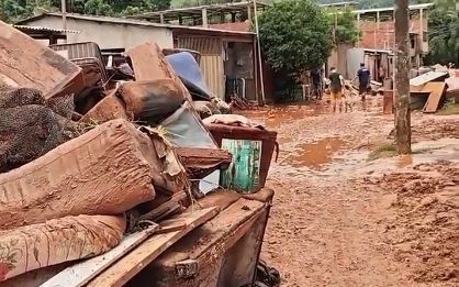 Prefeitura decreta situação de calamidade pública após fortes chuvas em Coronel Fabriciano