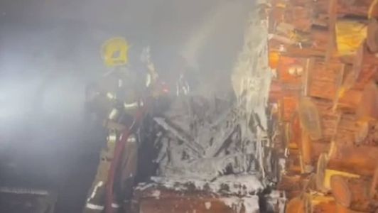 Caldeira usada para aquecer água do motel pegou fogo; local precisou ser isolado