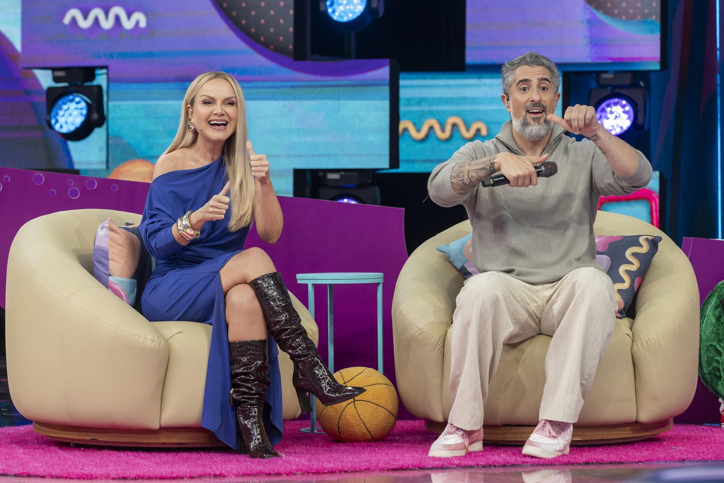 Caldeirão com Mion estreia quadros com disputa de corais e participação de Eliana; confira