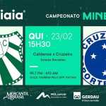 Caldense x Cruzeiro: acompanhe jogo no Mineiro no YouTube da Itatiaia