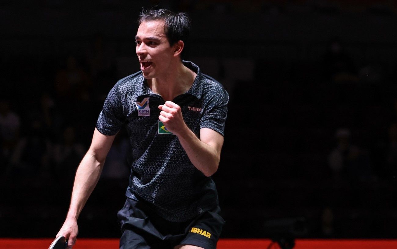 Hugo Calderano enfrenta 53º do mundo em semi do WTT Star Contender de Doha