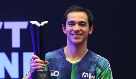 Hulgo Calderano com troféu do WTT Contender de Buenos Aires 2025