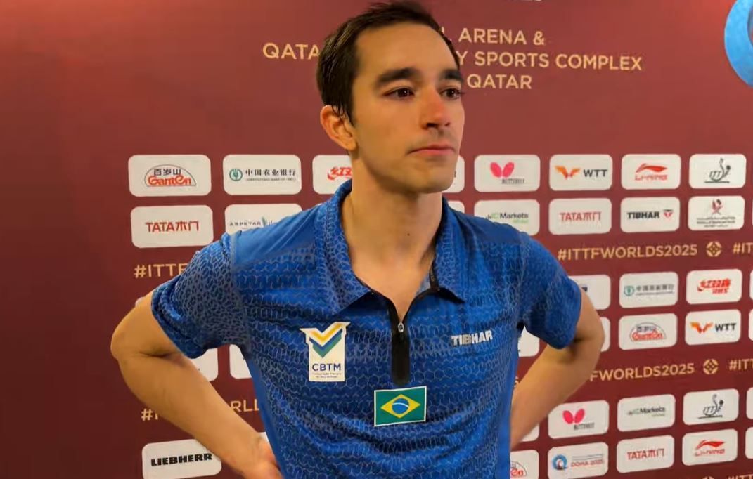 Calderano é superado na final e fica com a prata no Mundial de Tênis de Mesa