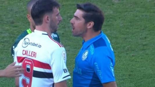 Calleri e Abel Ferreira entraram em confusão no clássico entre São Paulo x Palmeiras