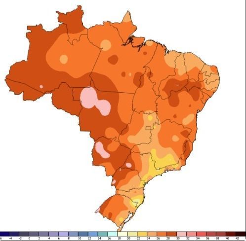 Região da fronteira com o Paraguai atinge maior temperatura no Brasil em 2025