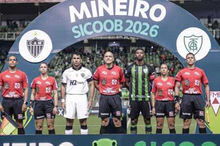 Capitães e arbitragem para América 1 x 1 Atlético, pelo Campeonato Mineiro 2026