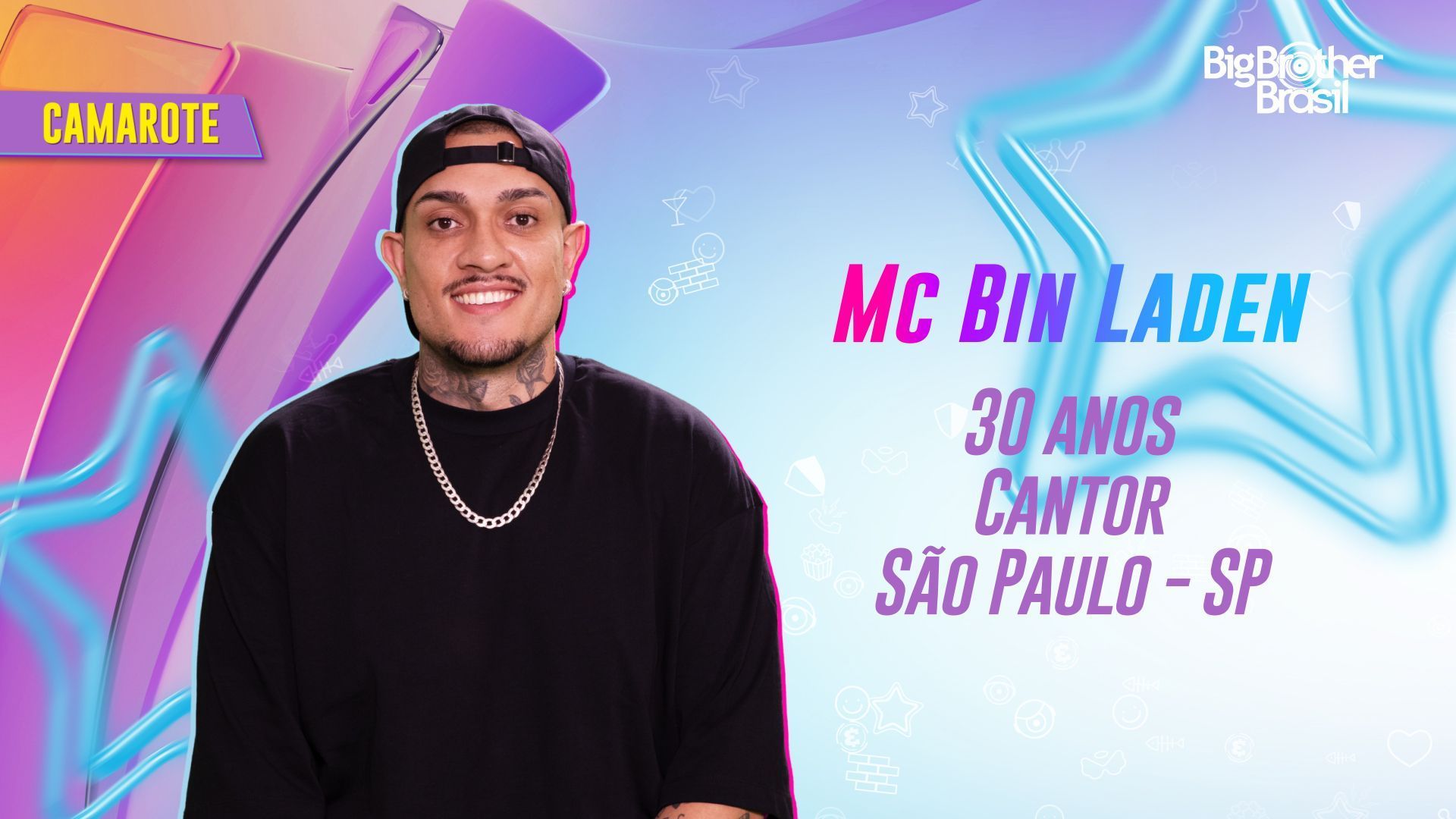 BBB 24: MC Bin Laden, do hit 'Tá tranquilo, tá favorável', é o primeiro Camarote confirmado