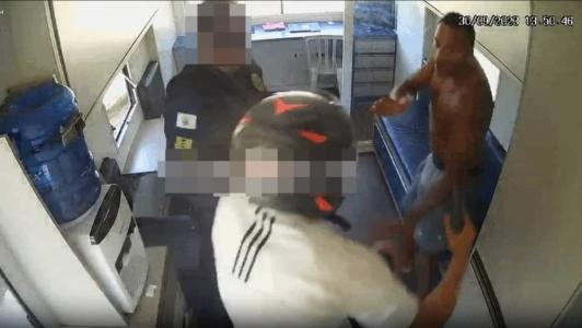 Câmera de base da Guarda Municipal registrou momento do disparo