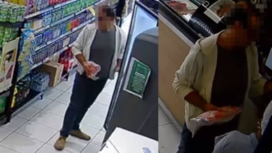 Câmera flagrou ação tranquila do ladrão