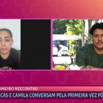 Após sair do BBB 24, Buda encontra Camila pela primeira vez no 'Mais Você'