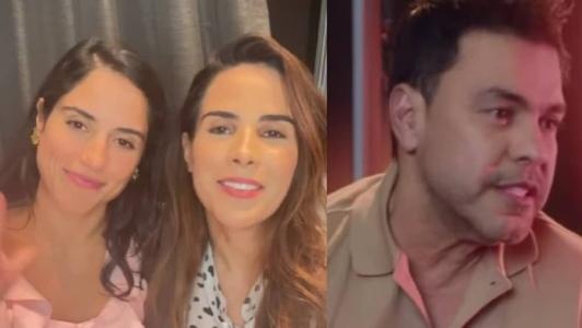 Camilla e Wanessa mandam mensagem para o pai