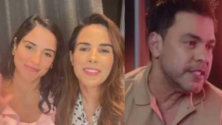 Camilla e Wanessa mandam mensagem para o pai