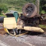 Betim: acidente entre carreta e caminhão na Fernão Dias complica trânsito na manhã desta segunda-feira 