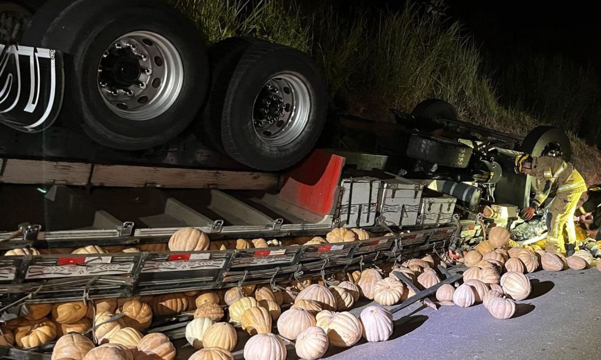 Motorista morre após capotar com caminhão na BR-116