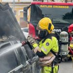 Caminhonete pegou fogo nesse domingo (2) em São João del Rei