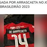 Flamengo: camisa que Arrascaeta deu a invasor de campo está à venda