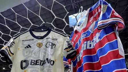 Camisas de Atlético e Fortaleza para jogo desta quarta-feira (1)