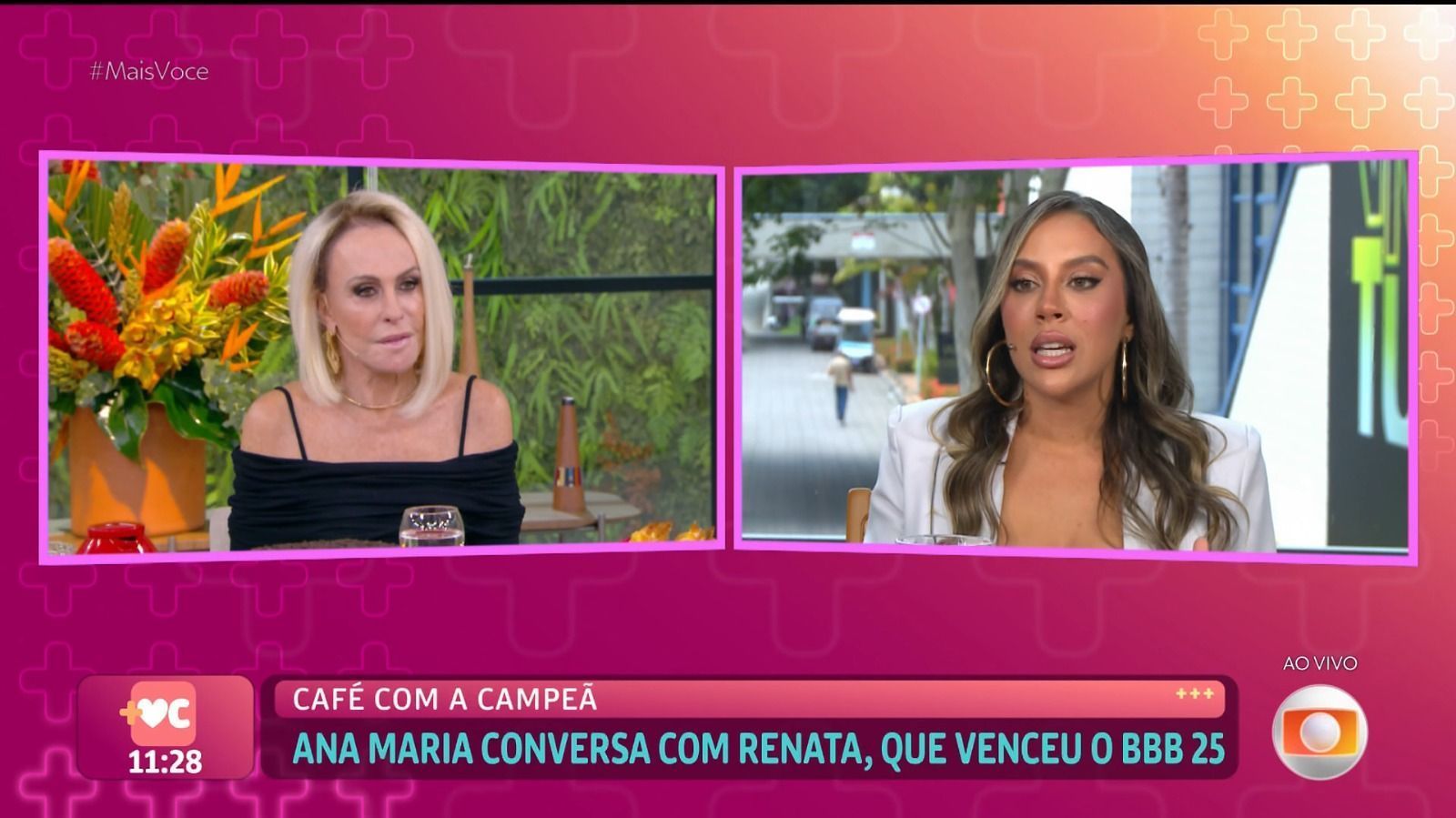 Campeã do BBB 25, Renata é questionada por Ana Maria Braga sobre relação com Maike