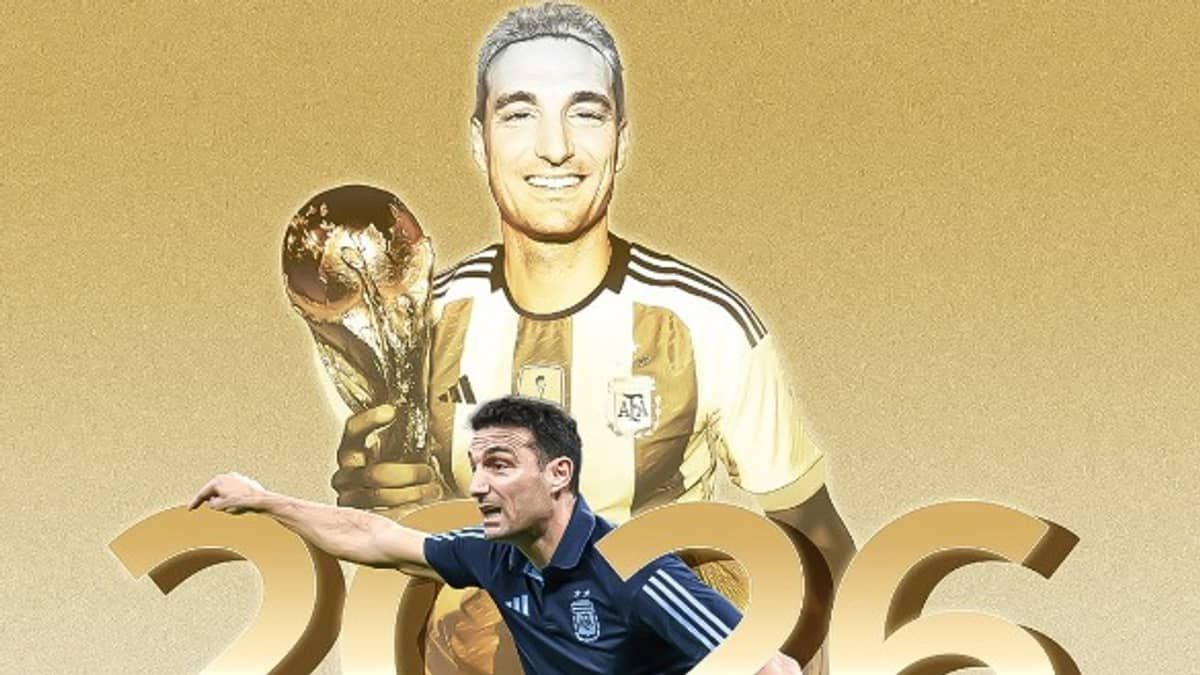 Argentina renova contrato de Lionel Scaloni, técnico campeão do mundo, até 2026