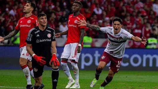 Cano fez o gol da virada do Fluminense nos 2 a 1 sobre o Inter, na semifinal