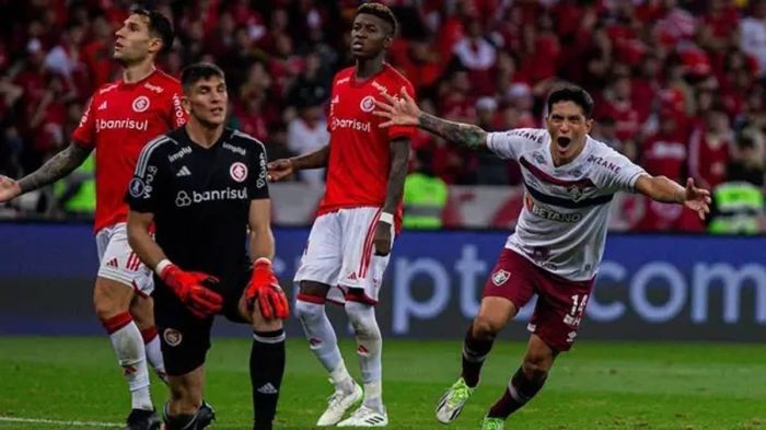 Cano fez o gol da virada do Fluminense nos 2 a 1 sobre o Inter, na semifinal
