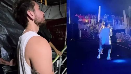 Cantor se apresentou em cruzeiro no fim de semana