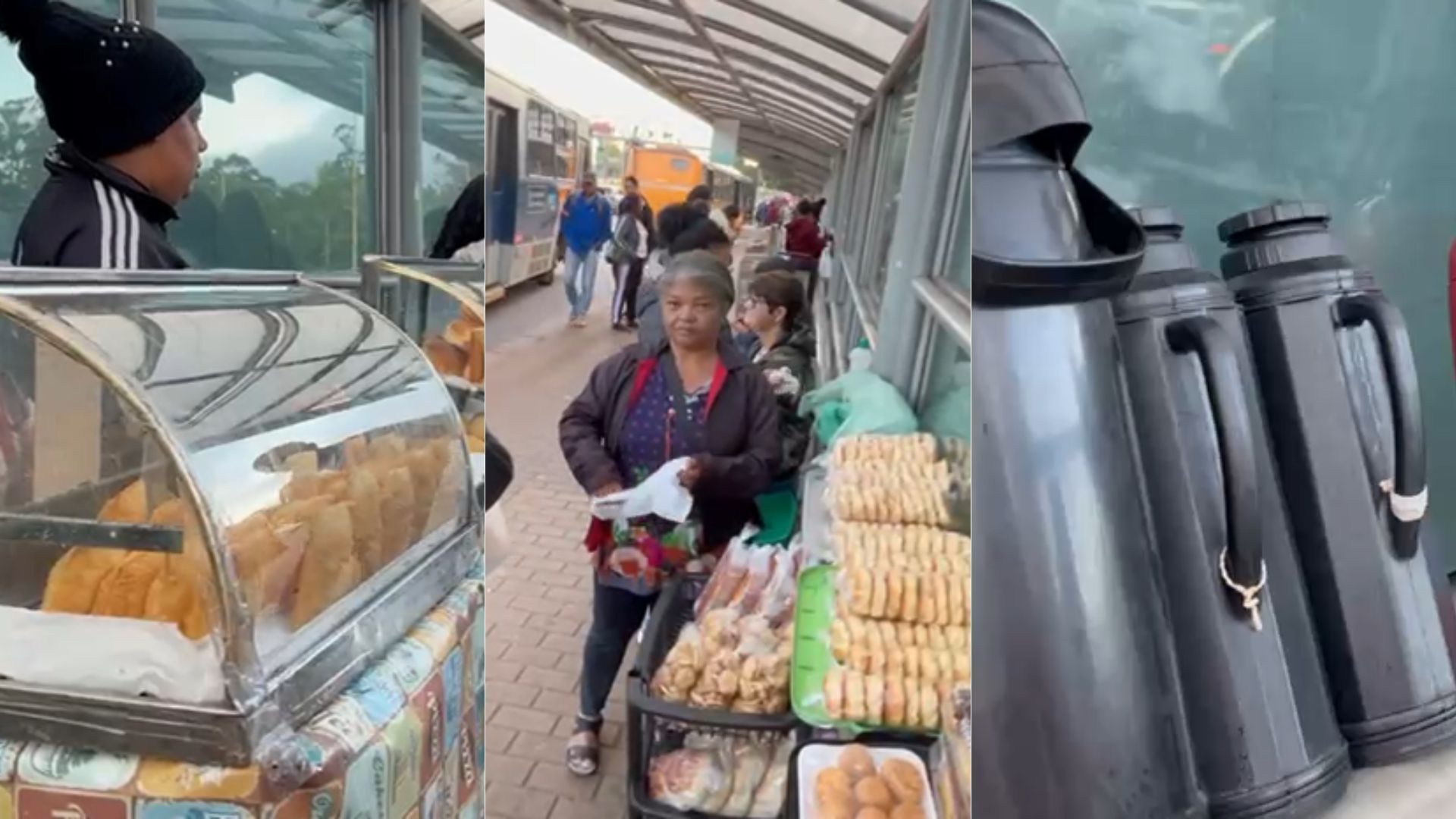 Venda de café da manhã movimenta comércio em pontos de ônibus na região Centro-Sul de BH: 'Muita gente gosta'