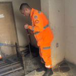 Cão é resgatado em residência desabitada em Juiz de Fora