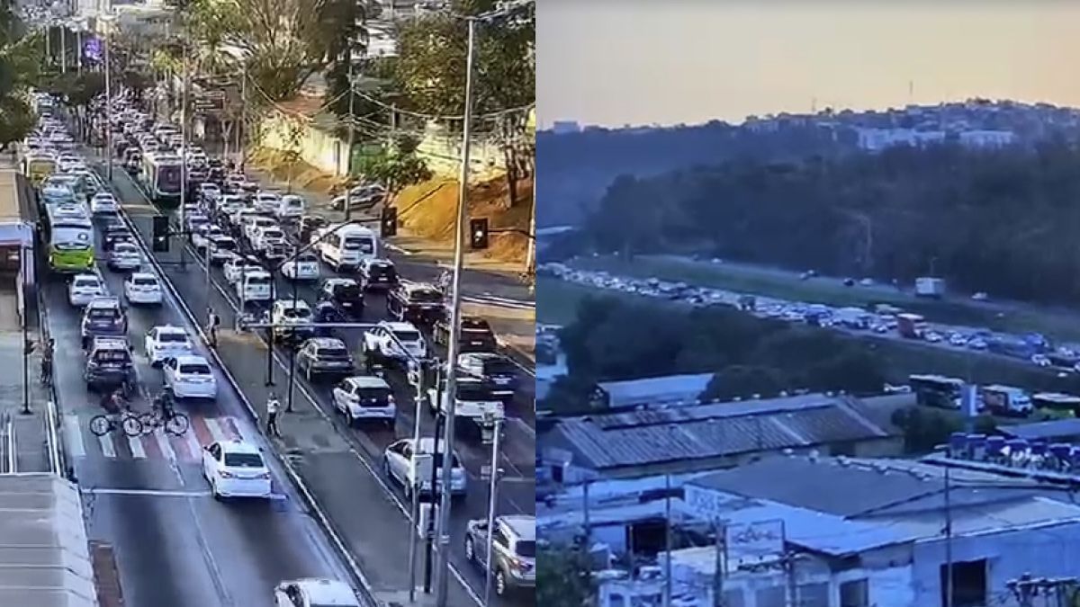 Trânsito em BH fica caótico antes de Atlético x Cruzeiro no Mineirão; fila chega a 12 km