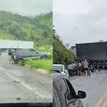 BR-381 registra dois acidentes em menos de 10 quilômetros em João Monlevade