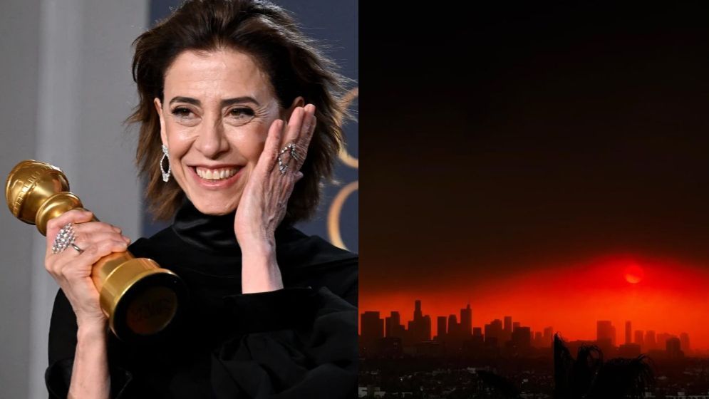 Fernanda Torres registra cena apocalíptica de incêndio em Los Angeles: 'Da minha janela'