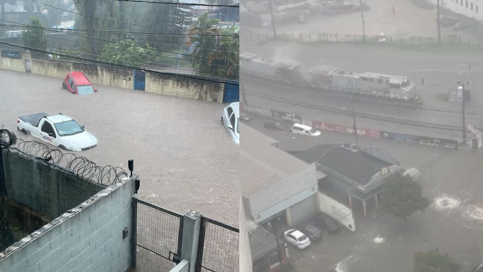 Veja imagens do temporal que deixou Divinópolis 'debaixo d'água' nesta terça