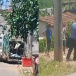 Gari encontra feto dentro de caçamba em Ponte Nova, na Zona da Mata