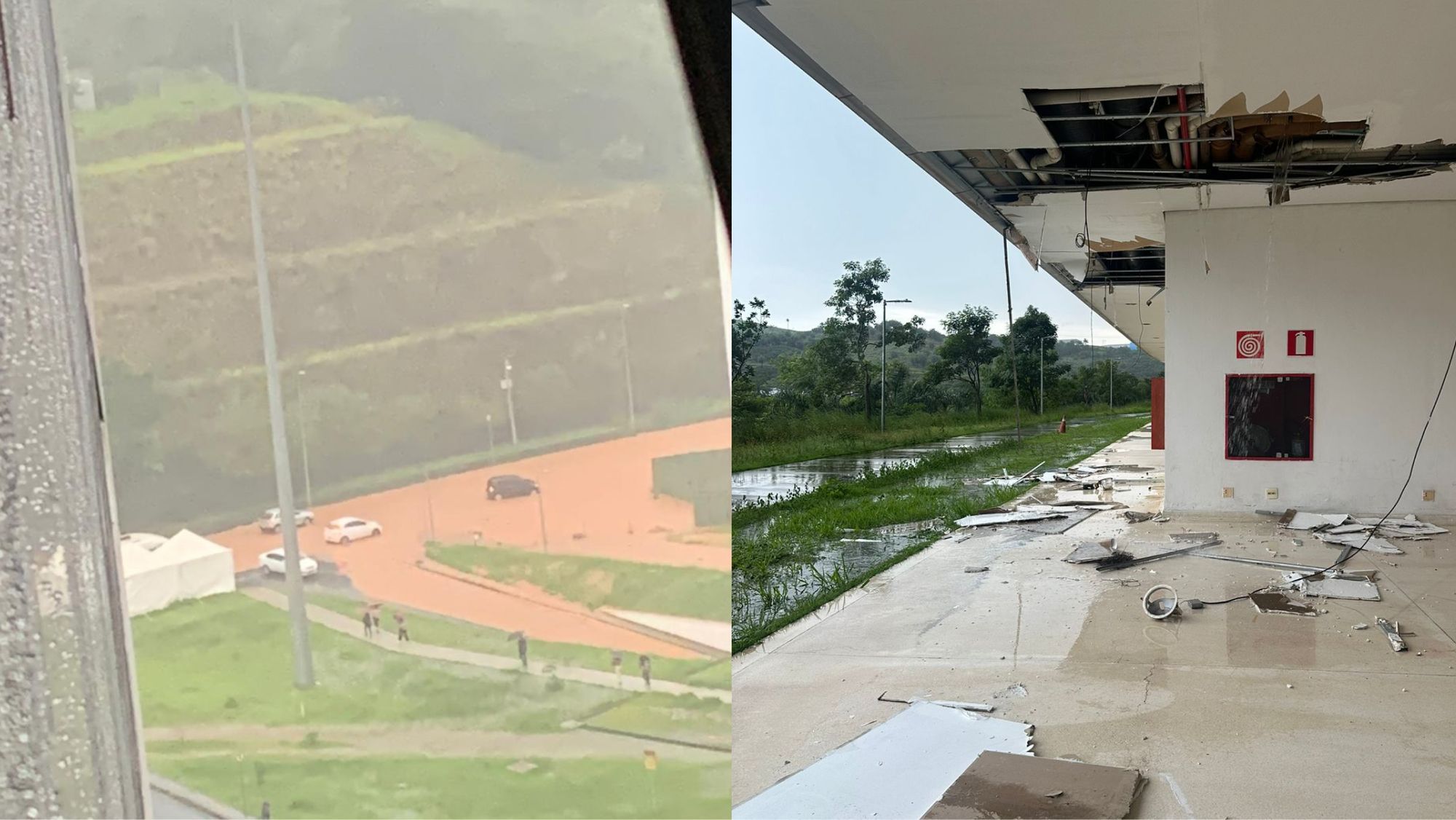 Servidor da Cidade Administrativa, em BH, detalha rastro de destruição após temporal