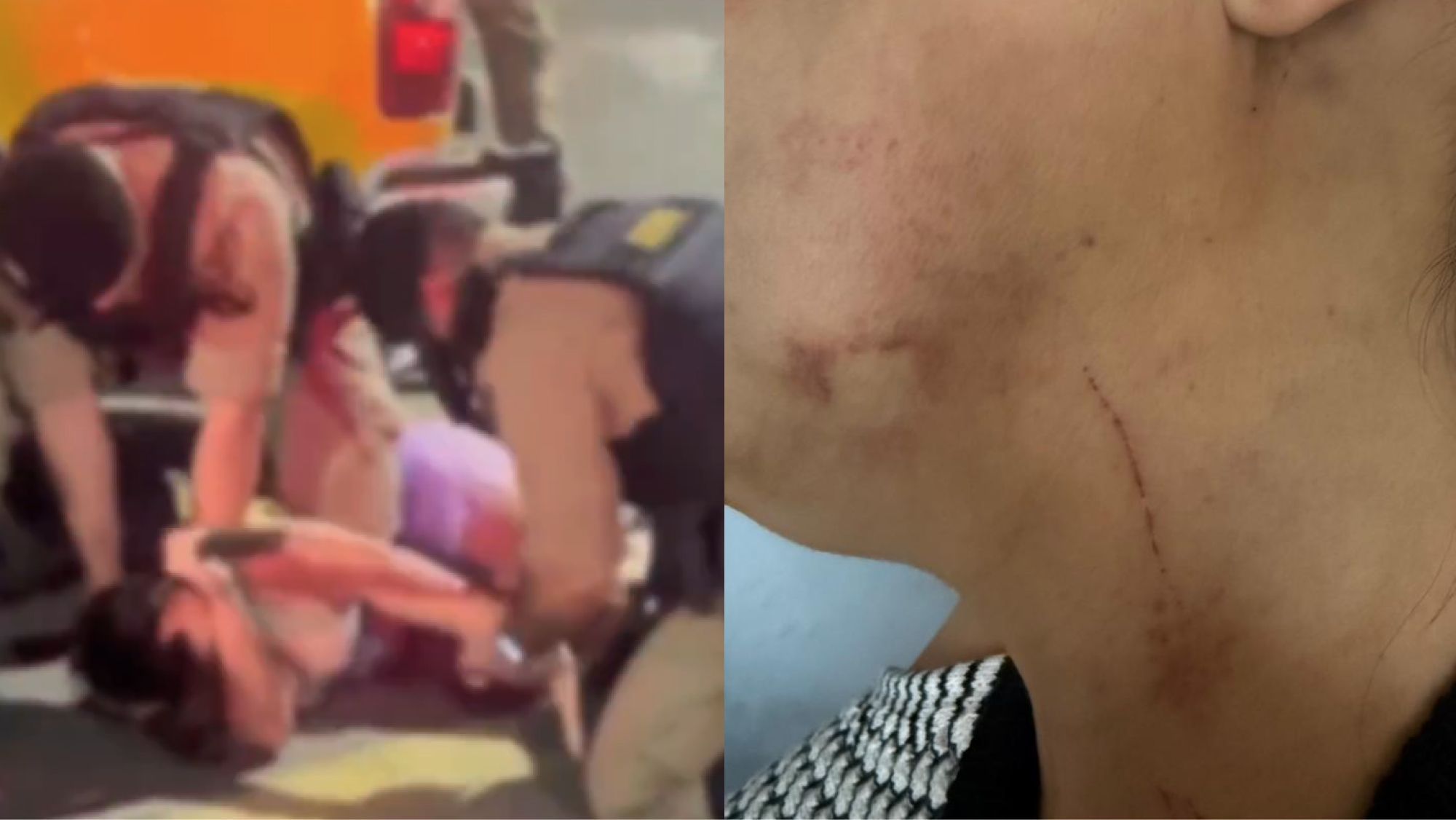 Mulher denuncia agressões em abordagem policial violenta na Grande BH: 'Muito medo'