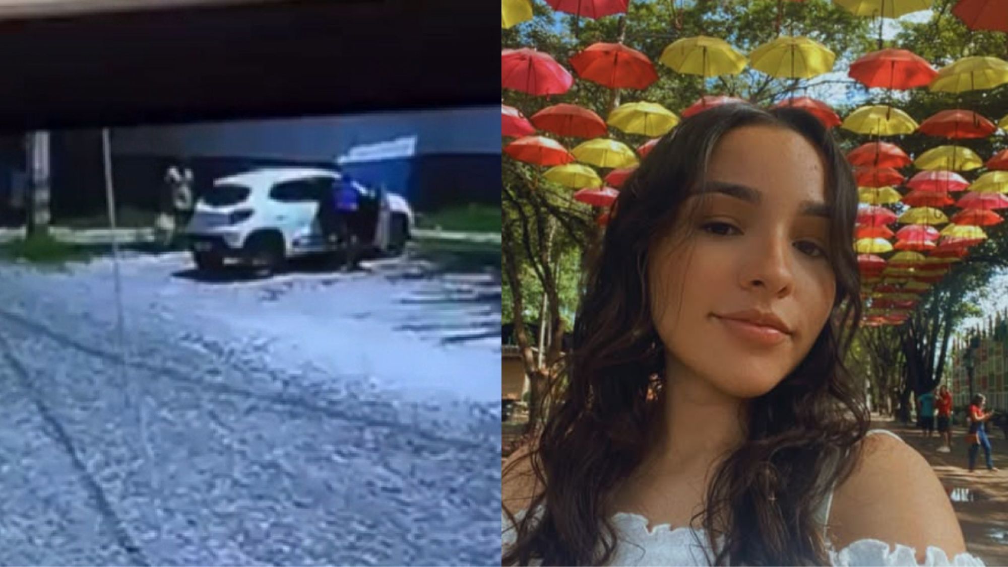 Vídeo mostra criminosos invadindo carro de jovem assassinada após sequestro em igreja no Ceará